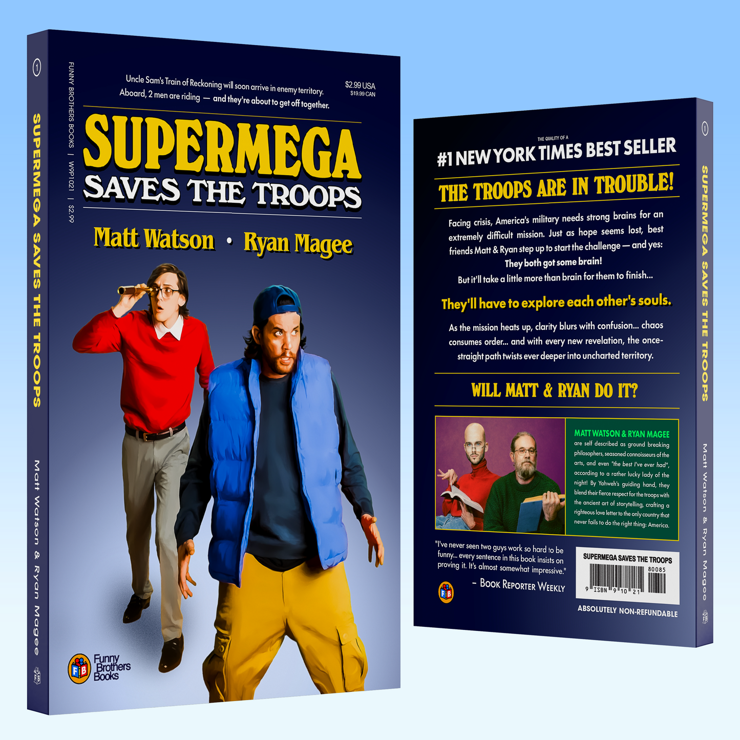"SuperMega Saves The Troops" NEW Updated Edition Pocket Paperback (SIGNED)