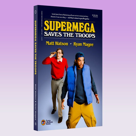 "SuperMega Saves The Troops" NEW Updated Edition Pocket Paperback (SIGNED)