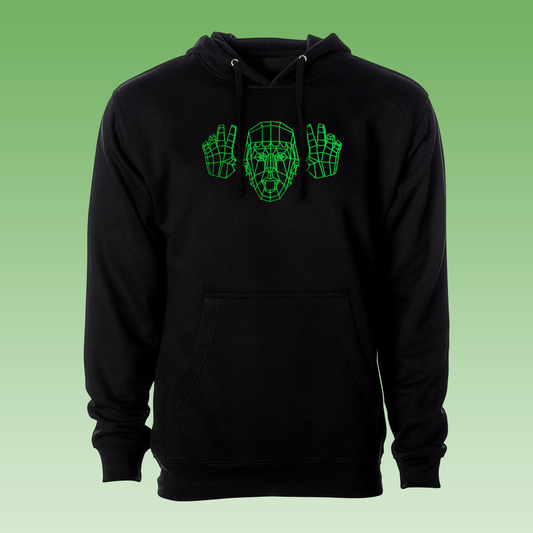 Low Poly Prankery Embroidered Hoodie