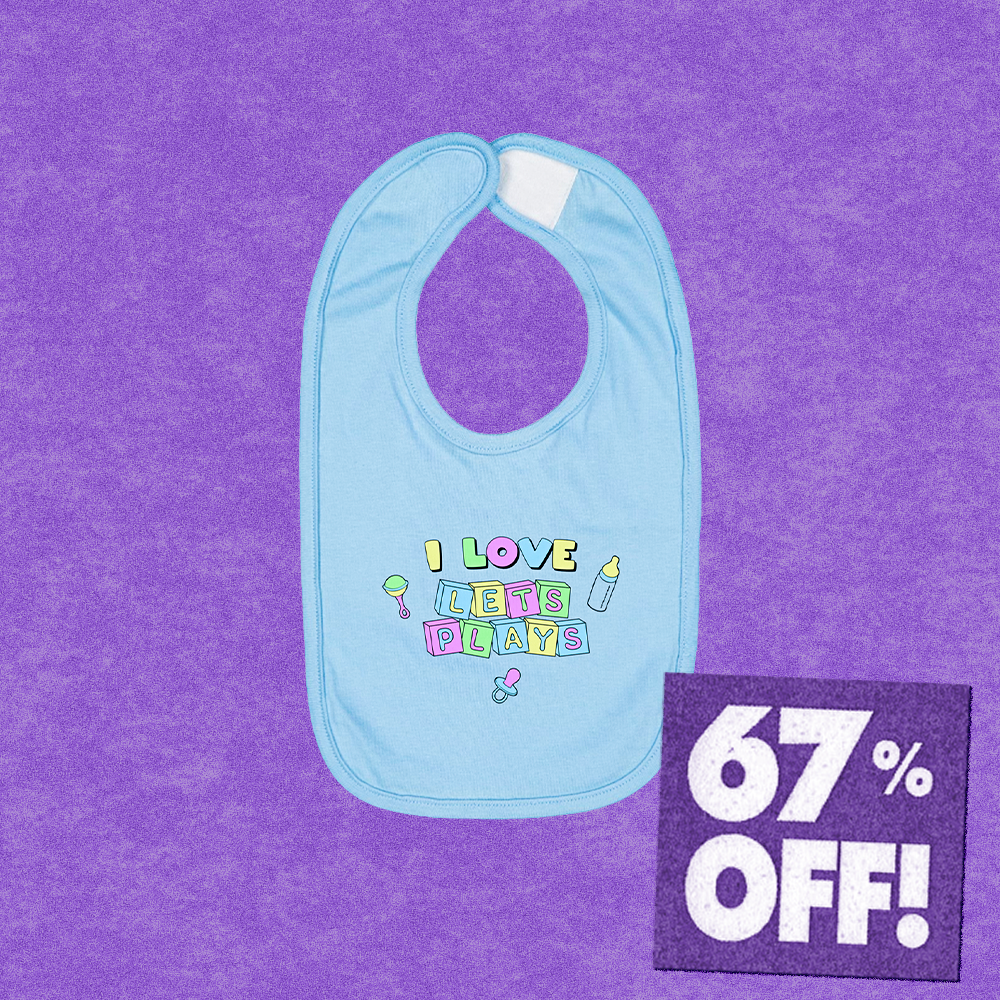 Bib for Let's Play Fans (67% OFF)