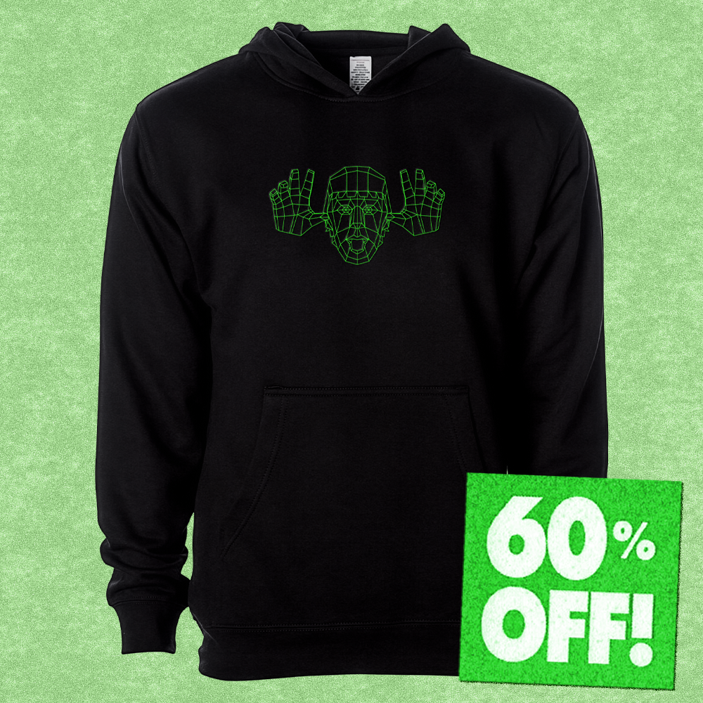 Low Poly Prankery Embroidered Hoodie (60% OFF)