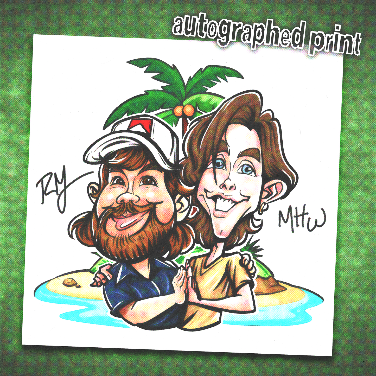 Autographed Boardwalk Caricature