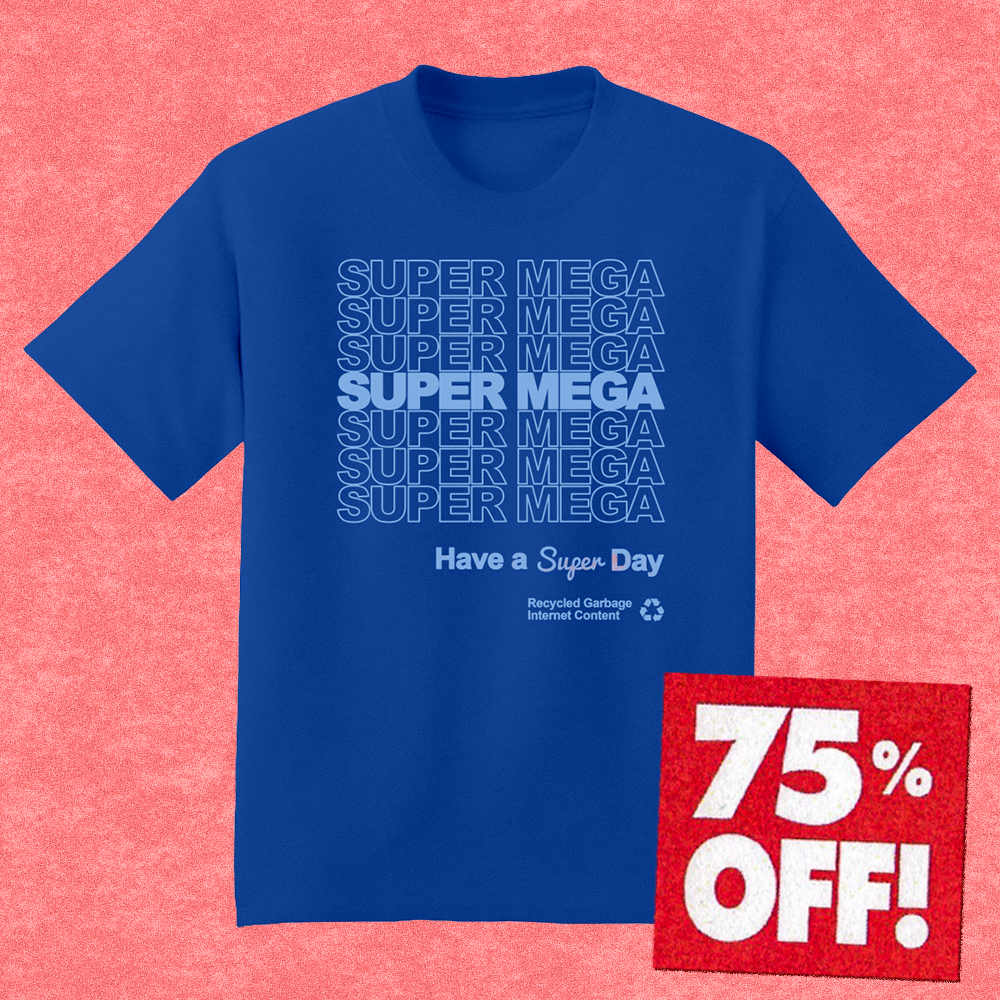 Thank You T-Shirt - Blue (75% OFF)