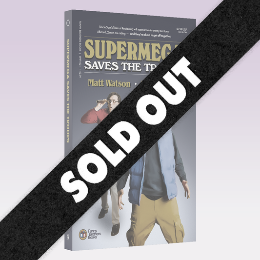 "SuperMega Saves The Troops" NEW Updated Edition Pocket Paperback (SIGNED)